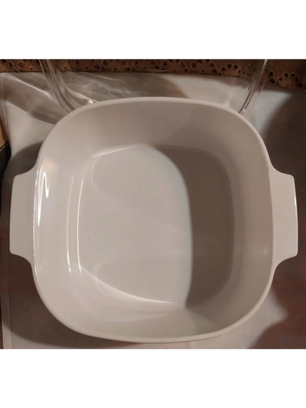 CorningWare 3 Qt Casserole Dish With Lid Floral Design Glass & Ceramic Bakeware
